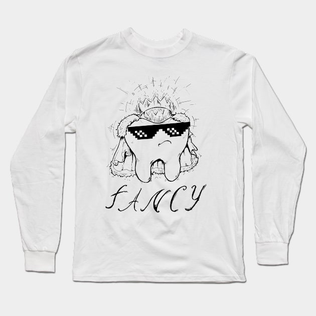 Fancy Tooth Long Sleeve T-Shirt by Itselfsearcher